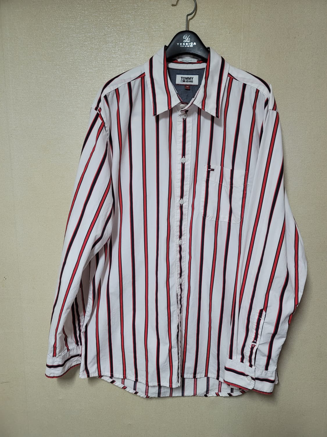 타미진스 릴렉스핏 볼드 스트라이프 셔츠 상품이미지1