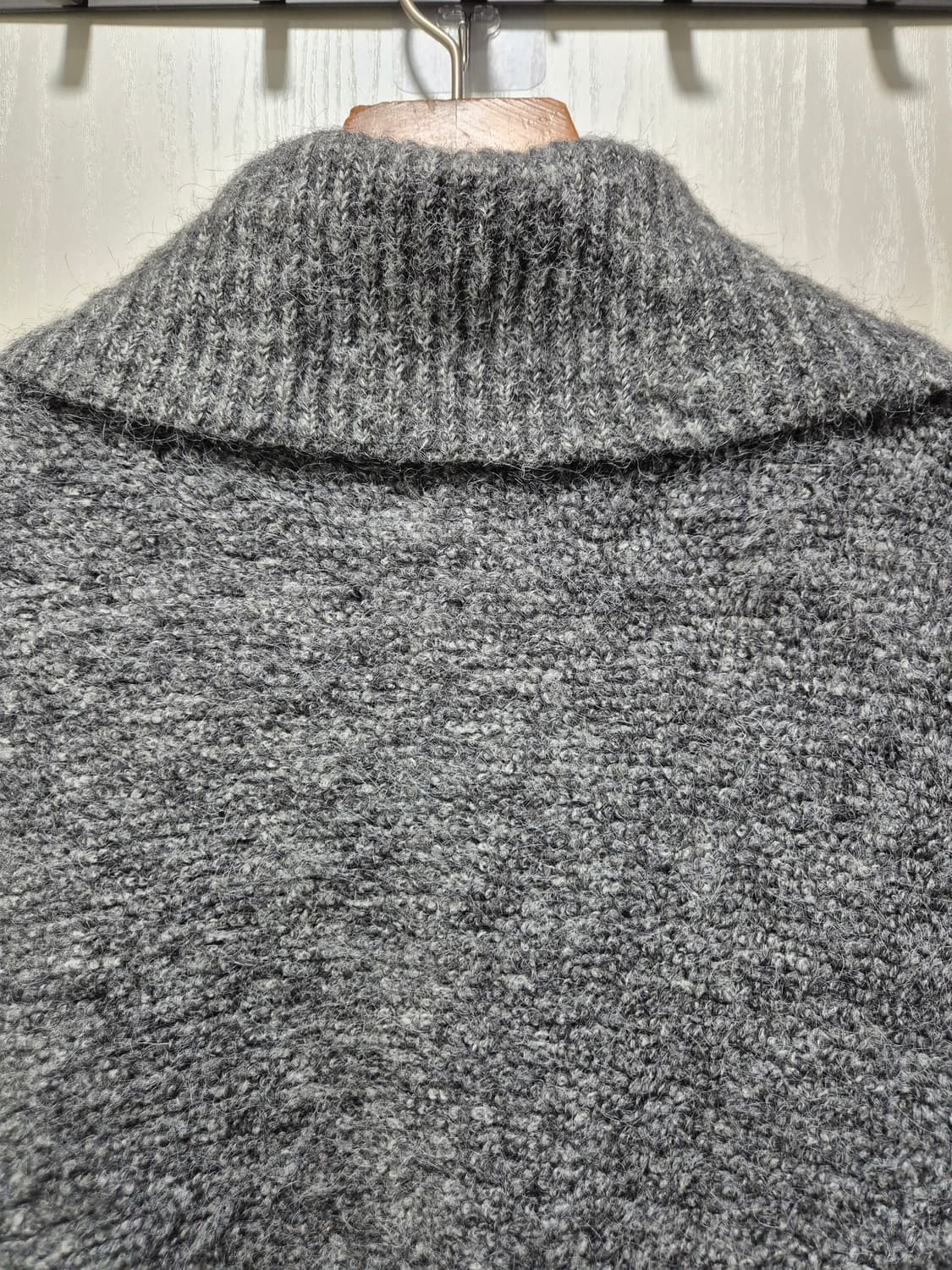 C.Ning 빅카라 니트 집업 그레이 상품이미지9