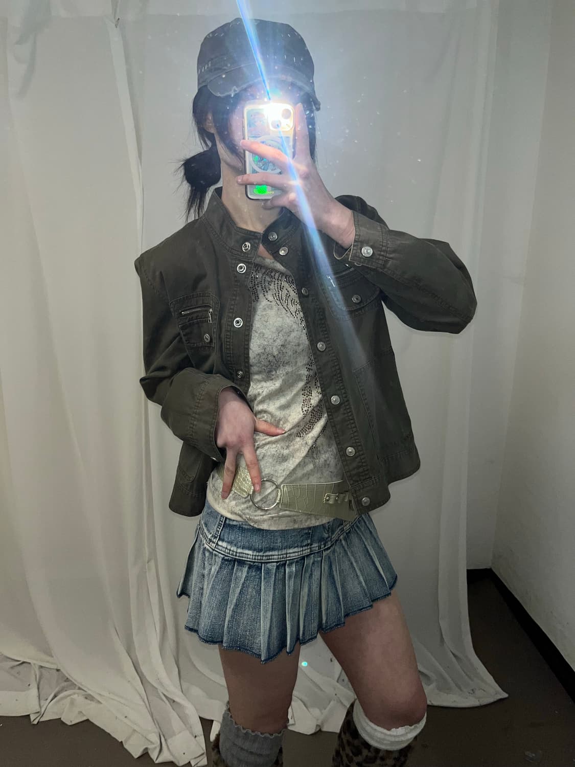 Y2K 카키브라운 유틸리티 자켓  상품이미지4