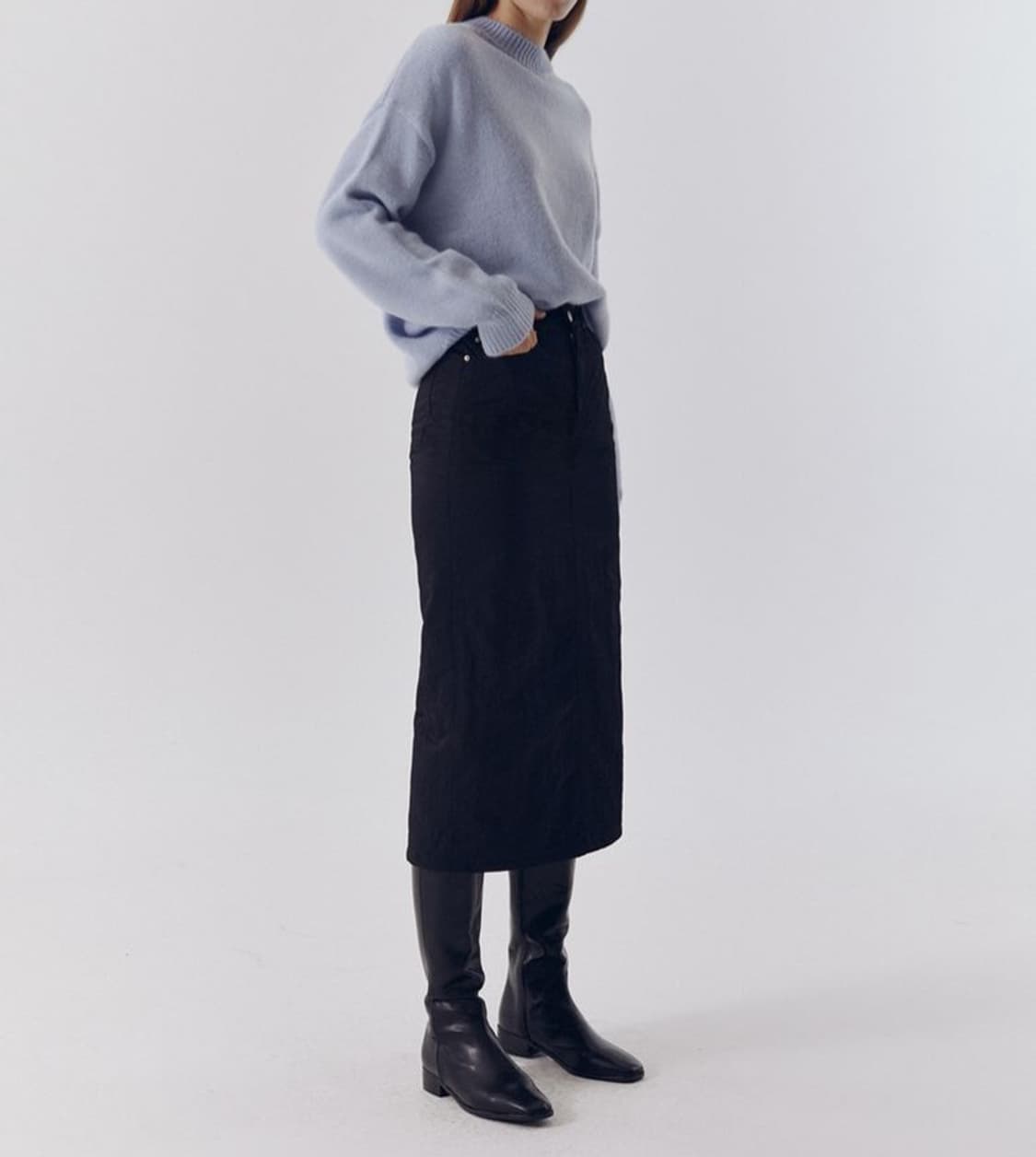 던스트 dunst 패딩 롱스커트 상품이미지3