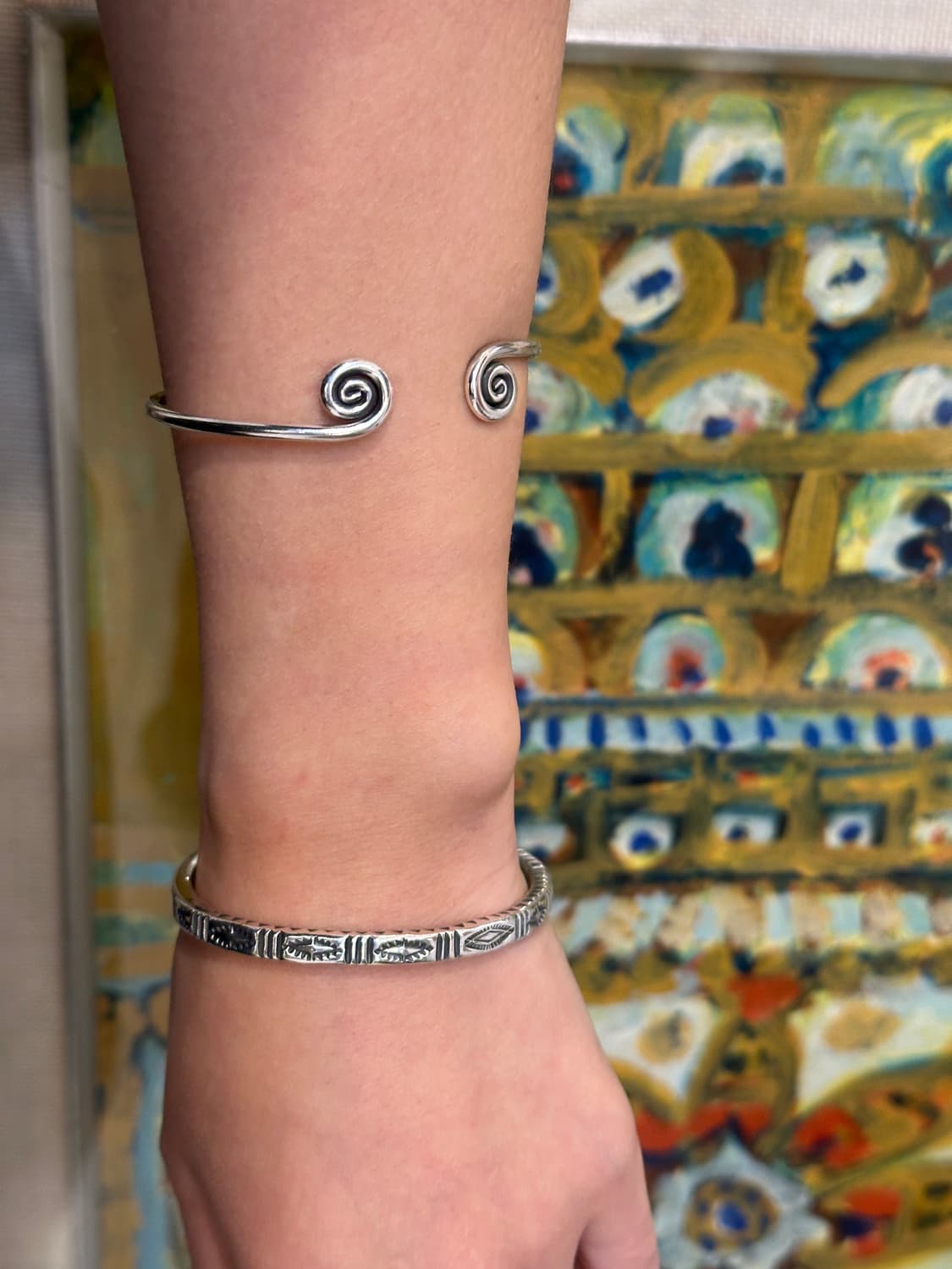 Twin Spiral 925Silver Bangle 상품이미지8