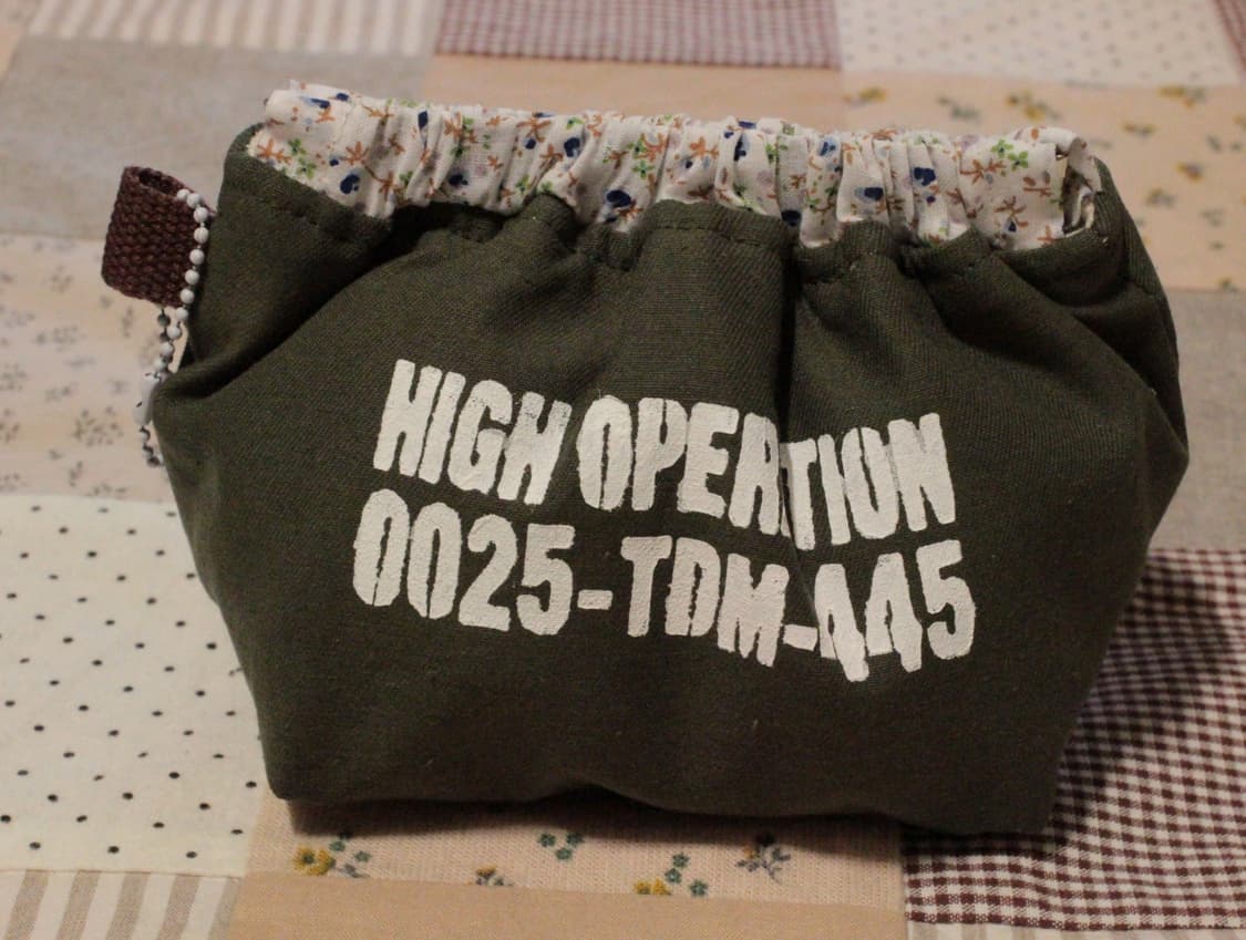 핸드메이드 카키 바네 파우치 상품이미지3