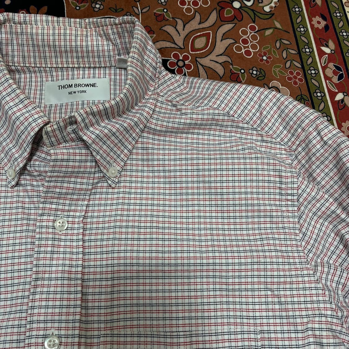 톰브라운 체크 버튼다운 옥스포드 셔츠 S 상품이미지3