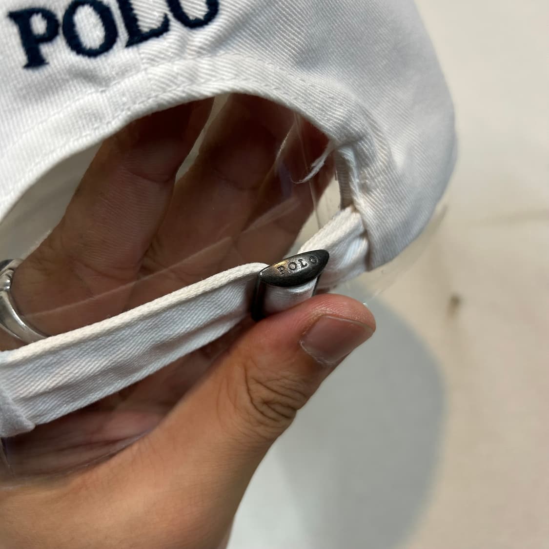 폴로 랄프로렌 화이트 볼캡 모자 상품이미지5
