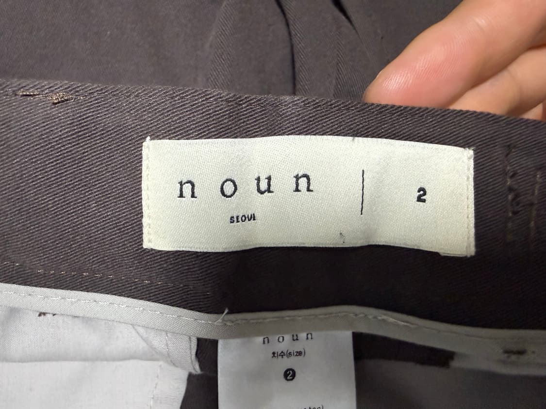 노운 와이드 치노 팬츠 브라운 2사이즈 (허리 수선 최대 45.5cm) 상품이미지5