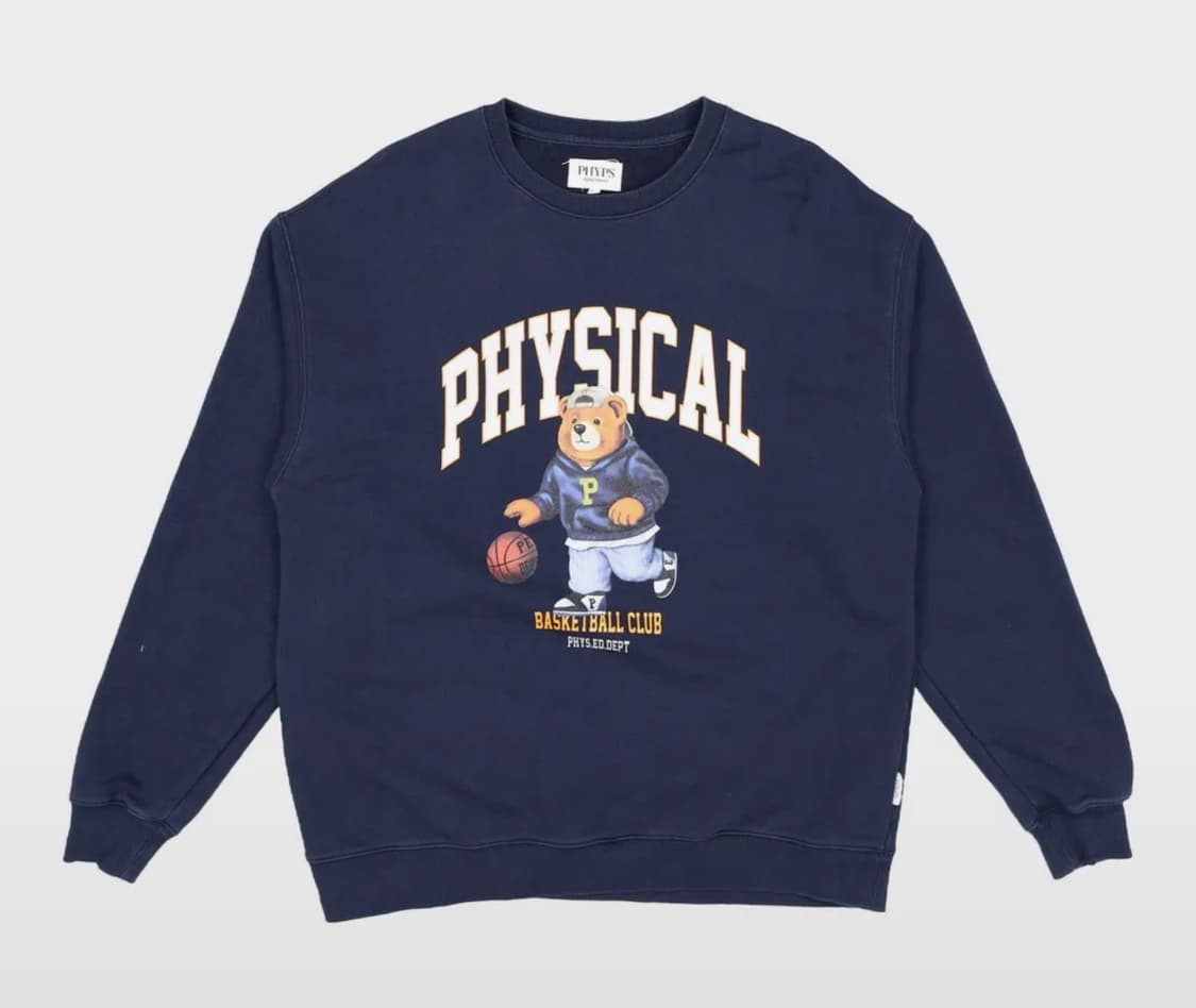 에듀케이션 베스킷볼 베어 맨투맨 상품이미지1