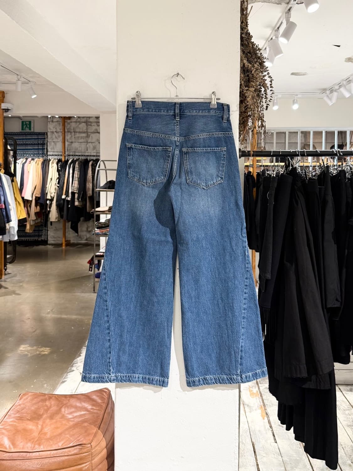 프레임 데님 절개 와이드 팬츠 상품이미지4