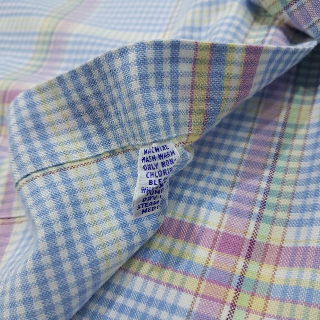 CN855 L 폴로 랄프로렌 USA 코튼캔디 멀티체크 긴팔 셔츠 남방 상품이미지6