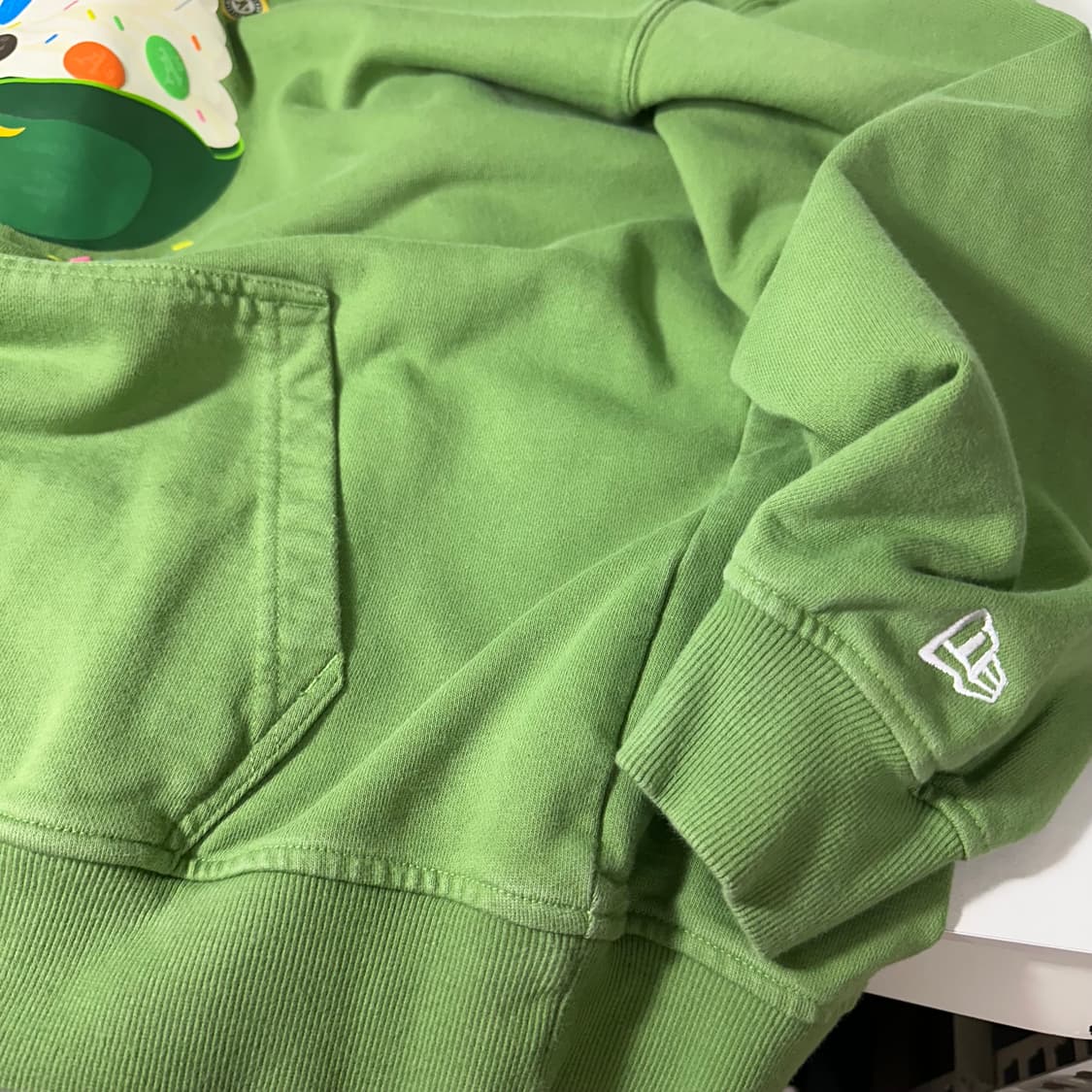 XL 뉴에라 오버핏 파스텔그린 오클랜드 에슬레틱 스웻후드티 상품이미지2