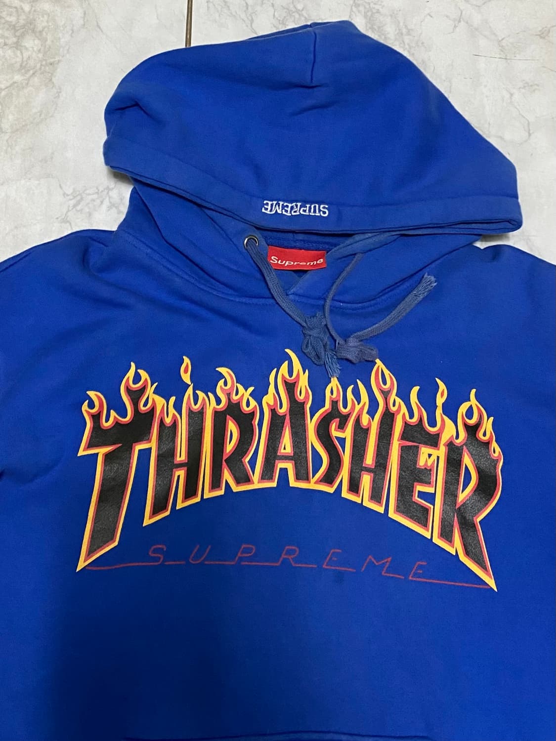 트레셔 오버핏 후드티셔츠 오버핏 100 상품이미지2