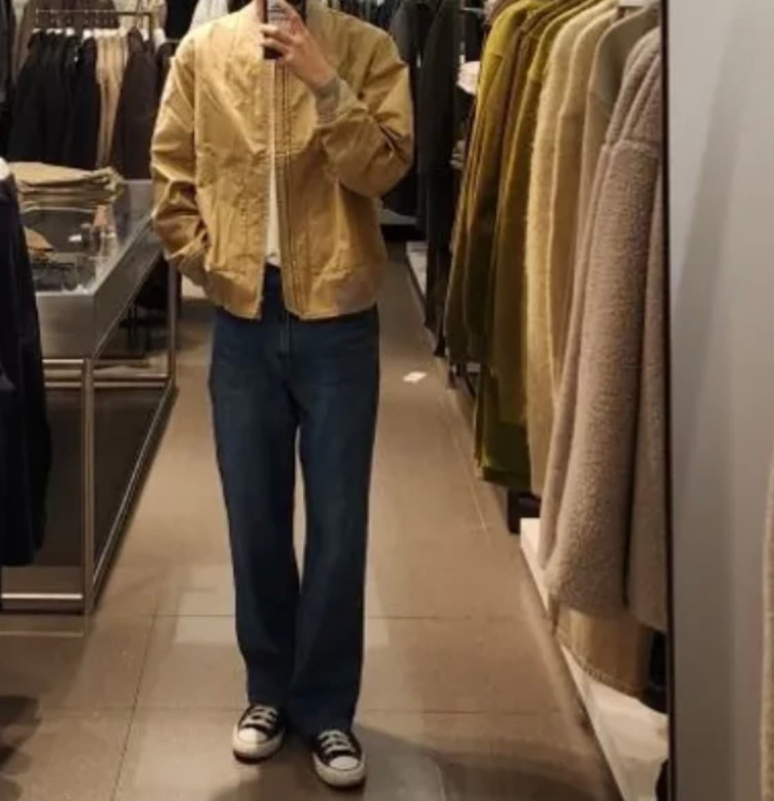 4사이즈 (국내 105~110) 포터리 러스틱 봄버 블루종 자켓 상품이미지3