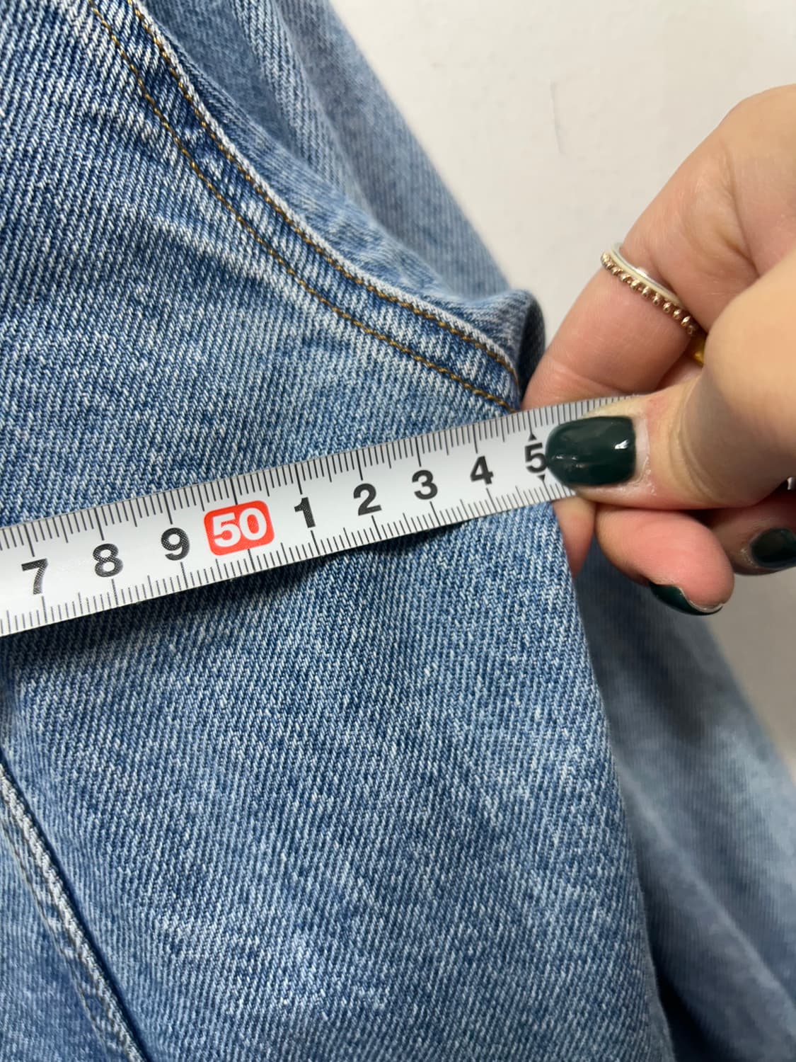 리바이스 여성 연청 데님자켓 타이거 자수 F 상품이미지6