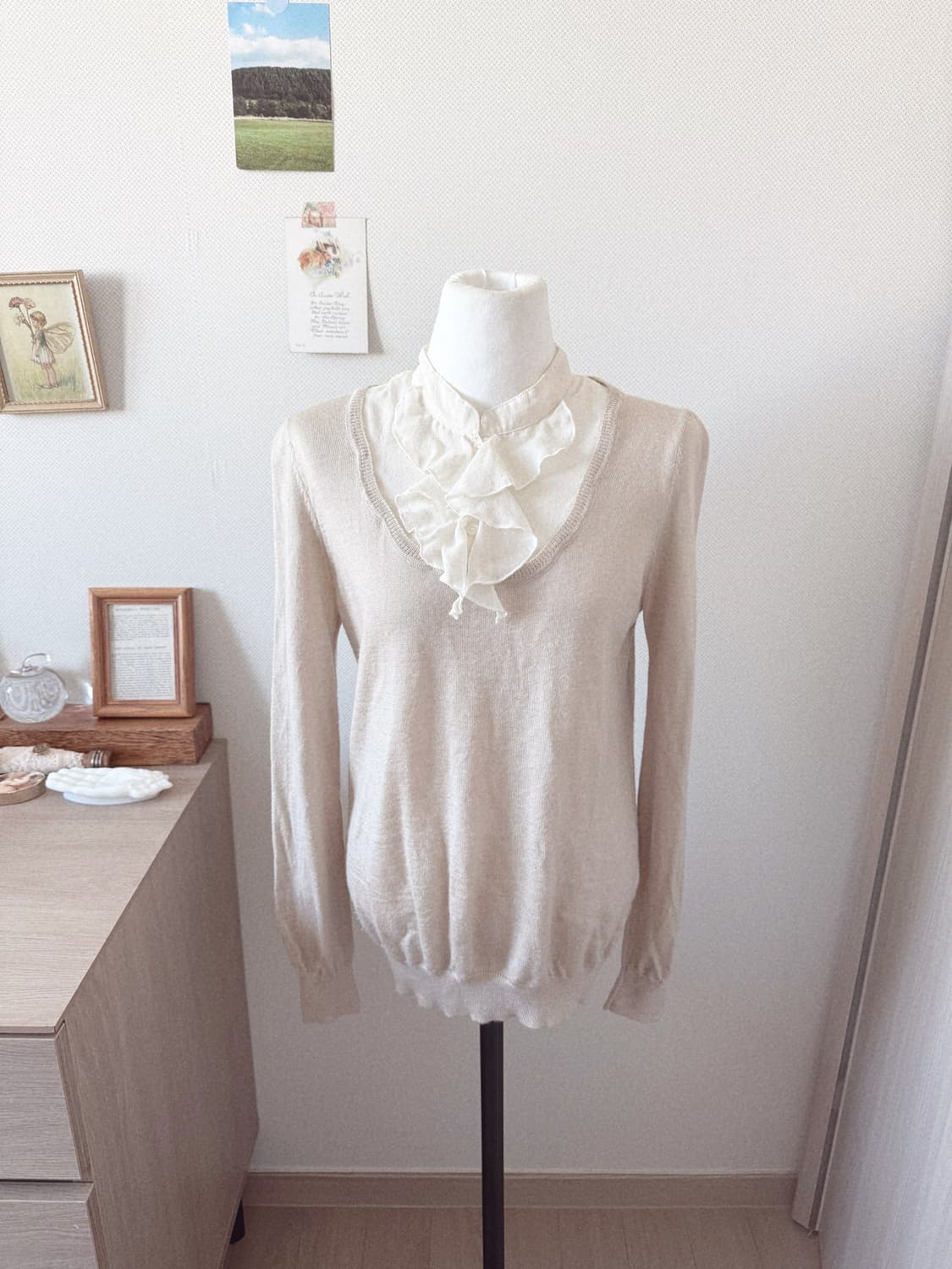 모리걸 레이어드 니트 상품이미지1