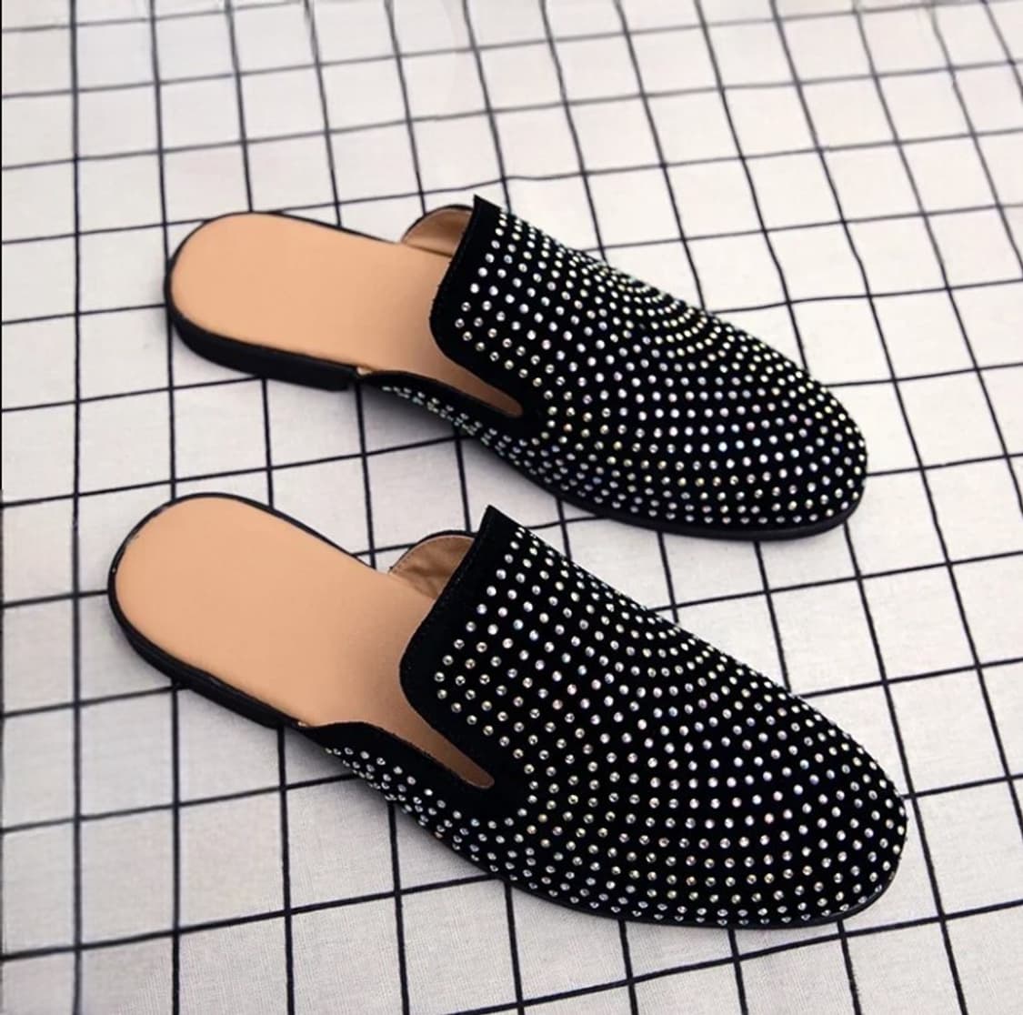 라인스톤 뮬 슬리퍼(새상품) 상품이미지2