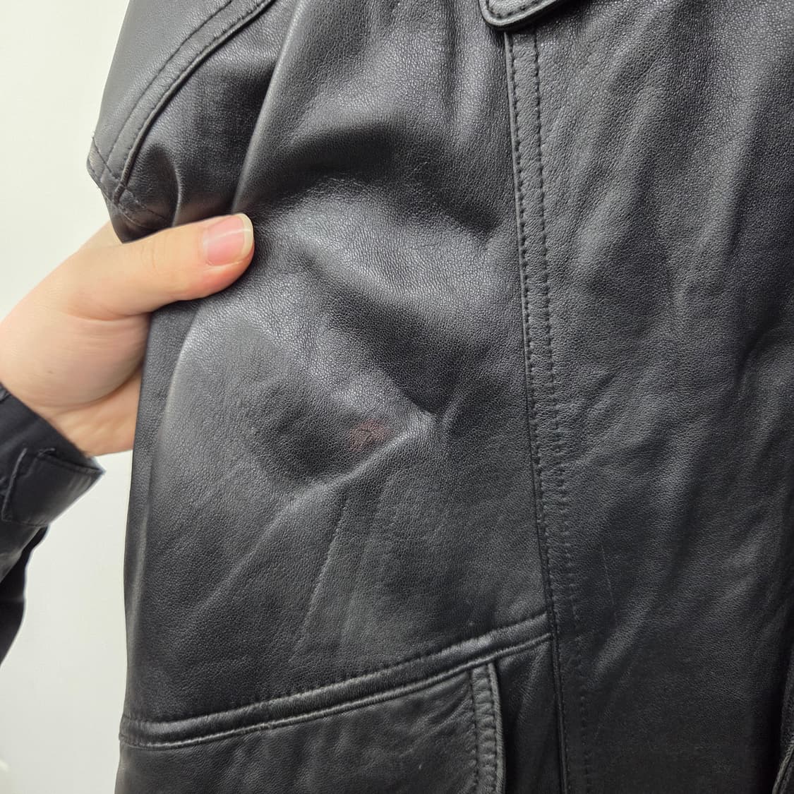양가죽 봄버 자켓 스타일 남XL 상품이미지7