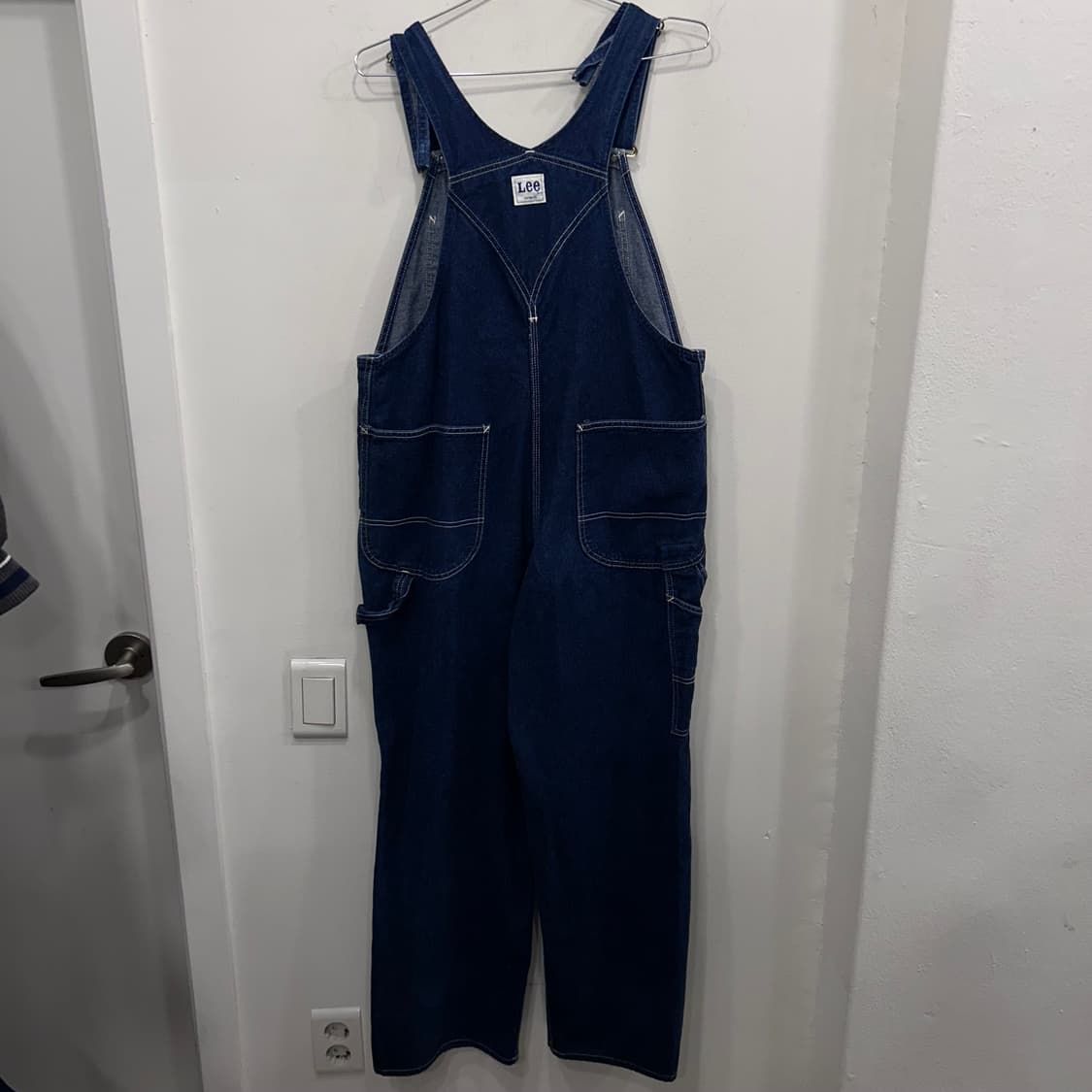 Lee 재팬 와이드핏 스티치 카펜더 데님 오버롤 상품이미지6