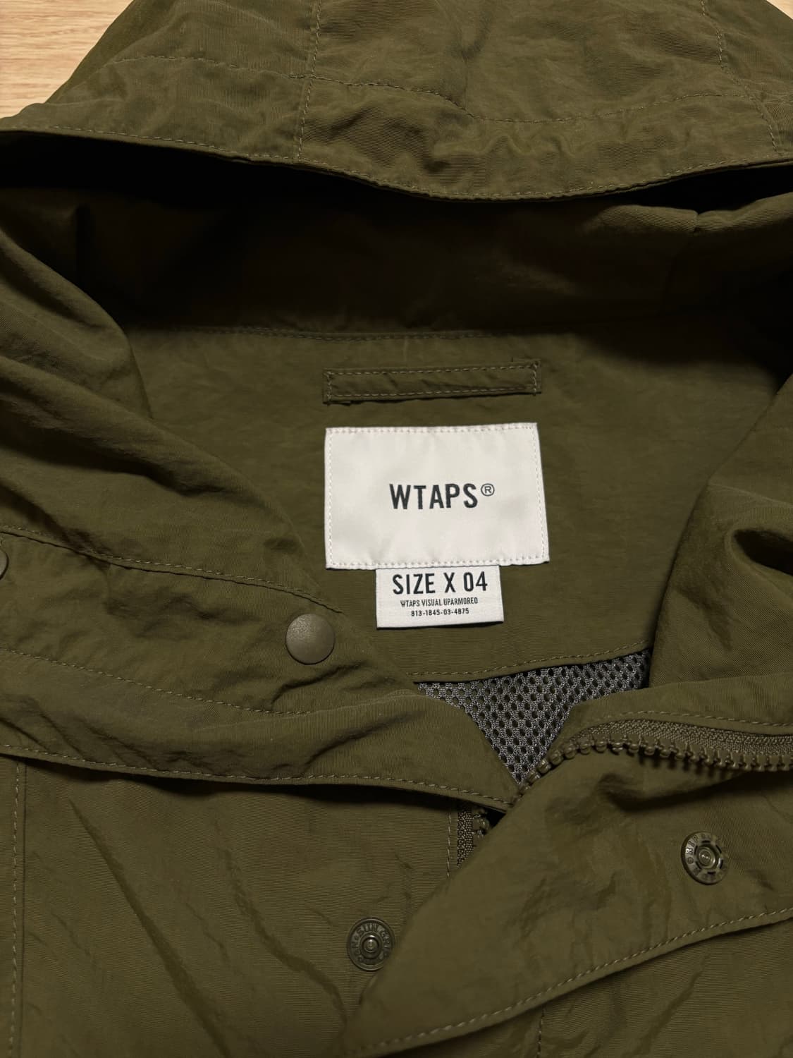 WTAPS 22aw SBS 아노락 자켓 올리브 4사이즈 상품이미지6