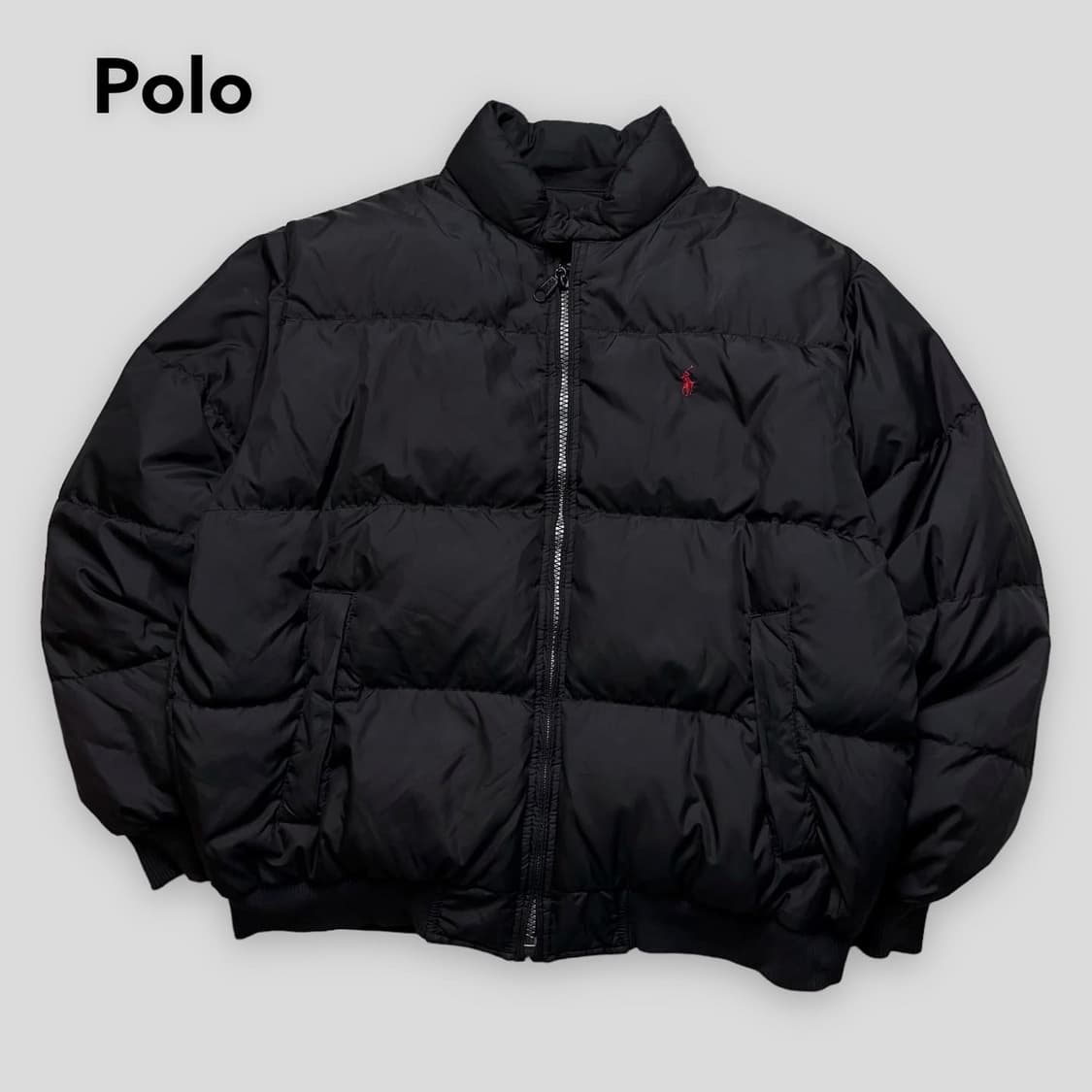 폴로 리버시블 레드 포니 패딩 상품이미지1