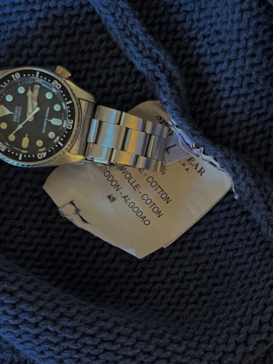 98SS 스톤아일랜드 아카이브 그린 엣지 배지 버튼업 니트 상품이미지6