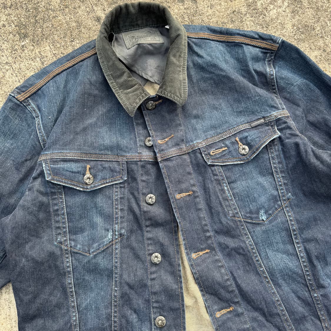 [XL] Diesel 디젤 코듀로이 카라 데님 청자켓 상품이미지5