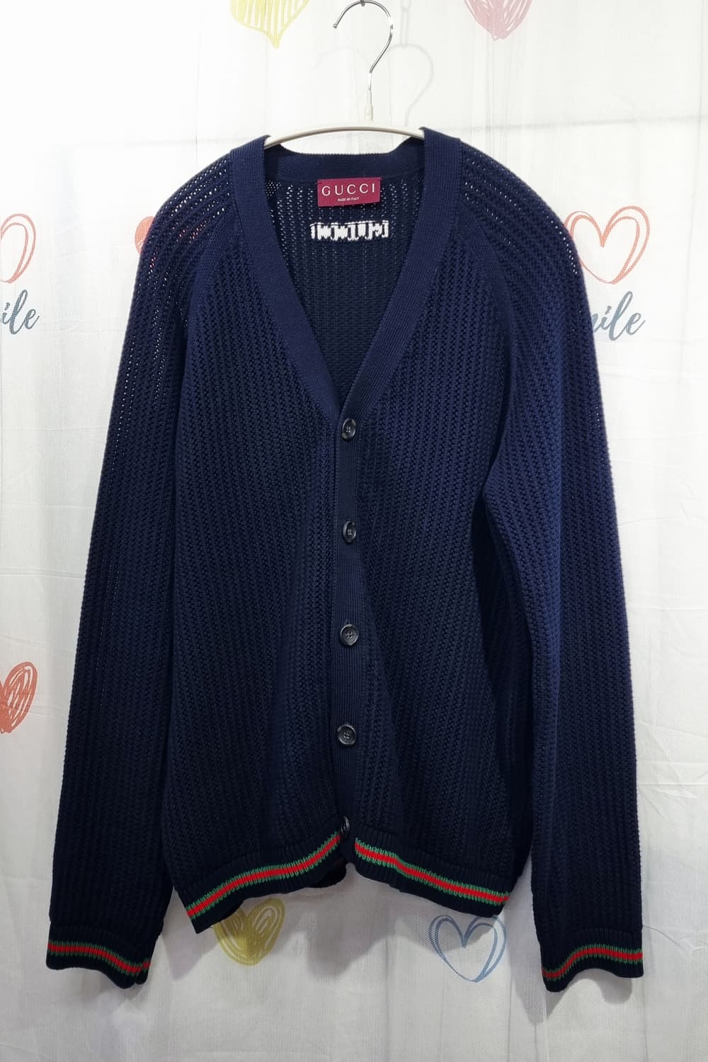 정품) 구찌  코튼 니트 가디건  상품이미지1
