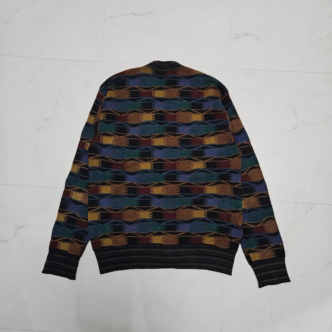 95-100) 이태리제 빈티지 패턴 니트 가디건 쿠지맛 상품이미지4