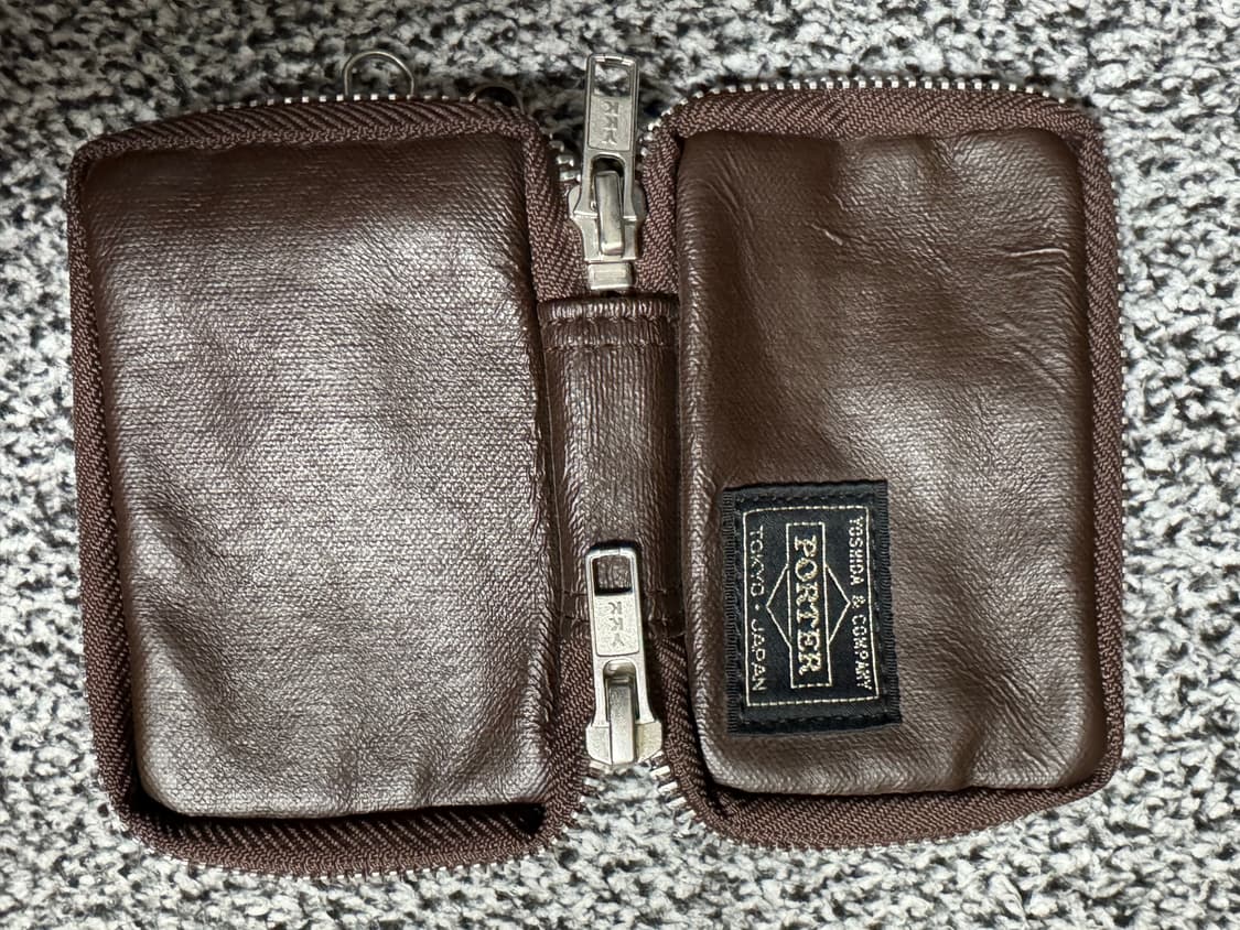 요시다포터 브라운 카드지갑 키케이스 상품이미지5