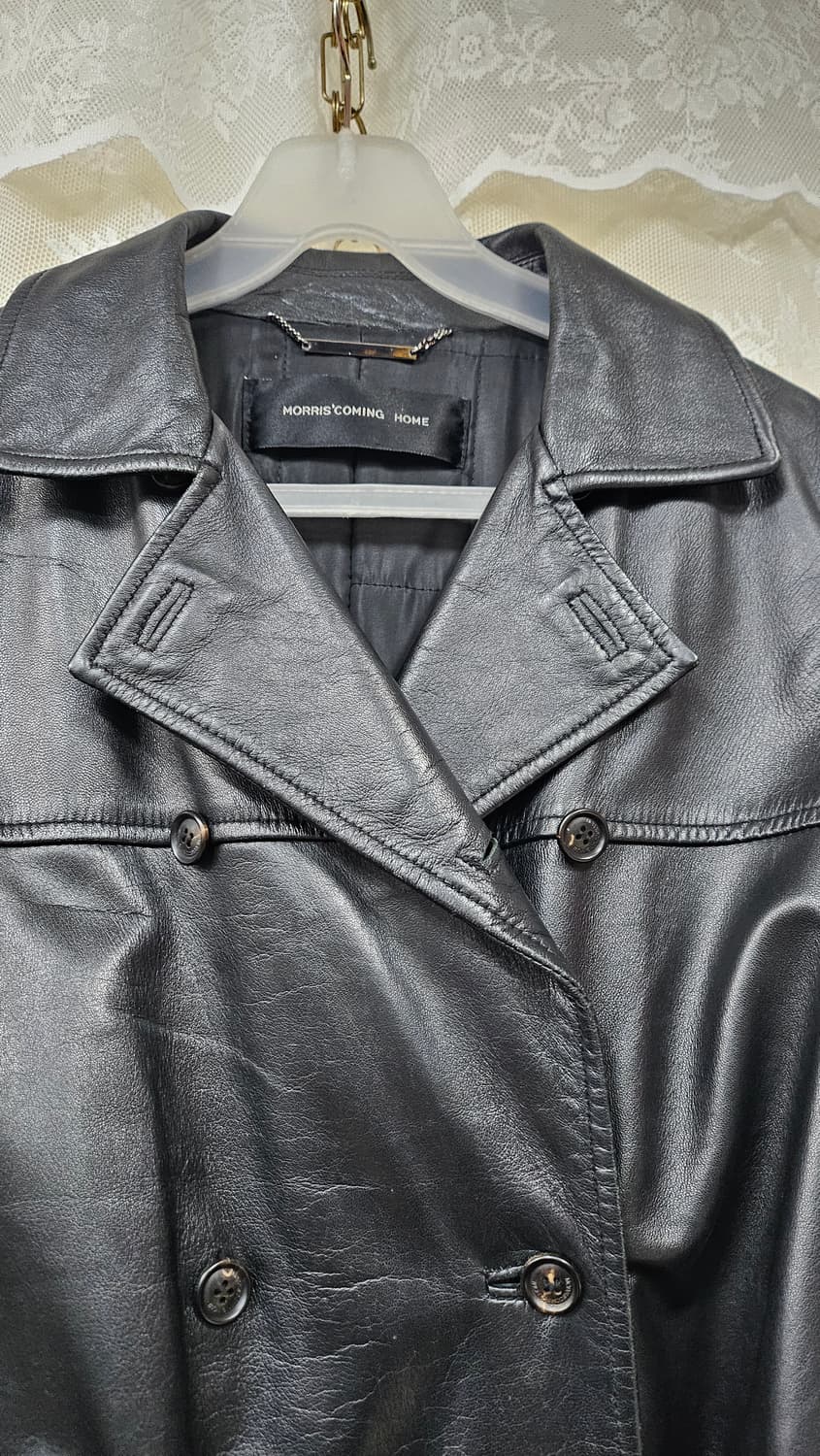 여성더블 가죽 트랜치코트 55 상품이미지4