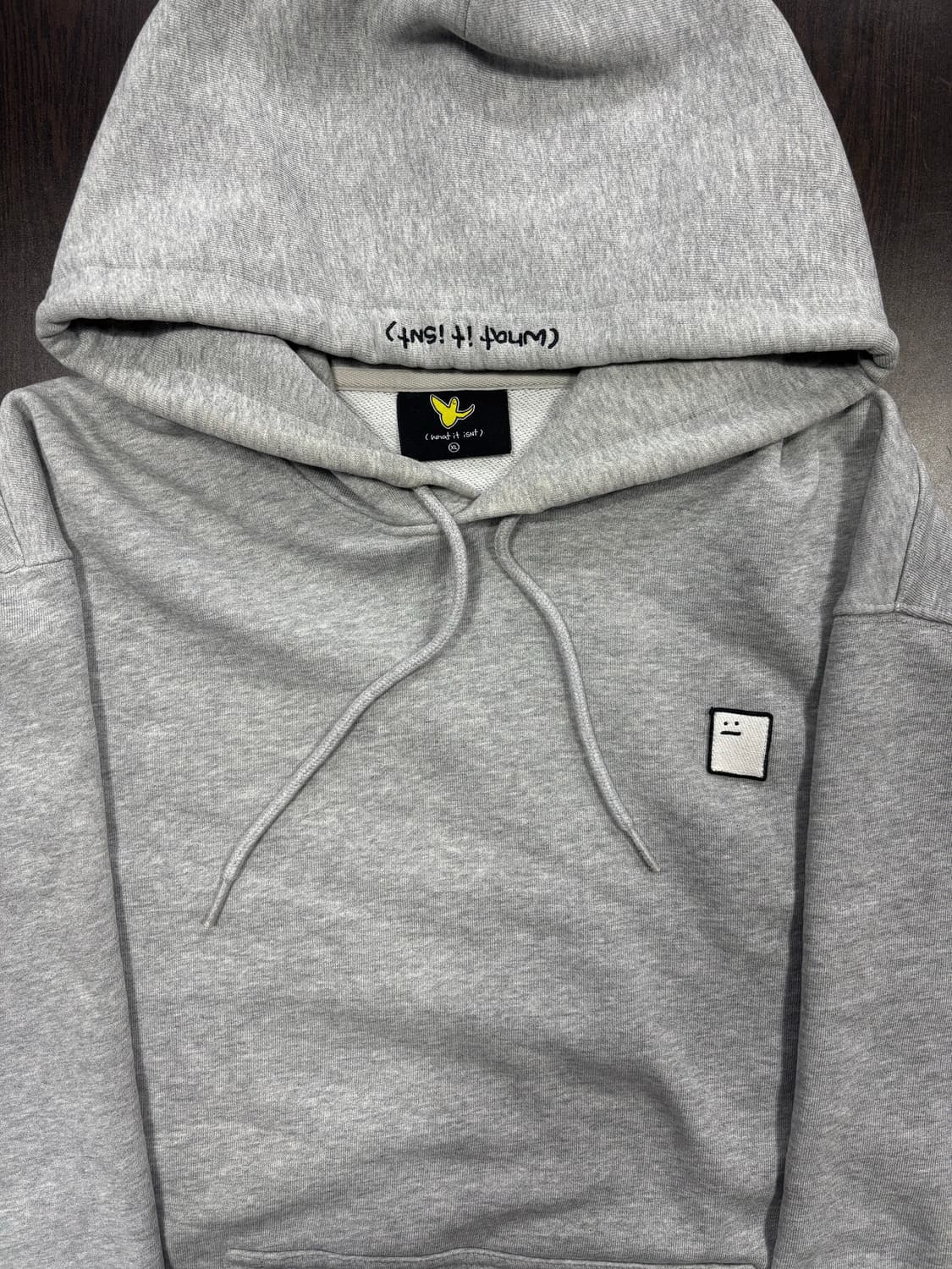 What it isnt 아트웍 후드티 그레이 상품이미지4