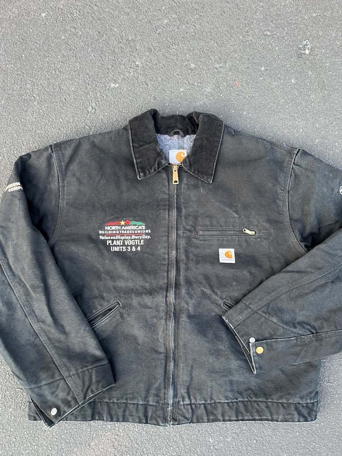 칼하트 원자력 발전소 현장 노동자 지급용 J97 디트로이트 커스텀 자켓 상품이미지1