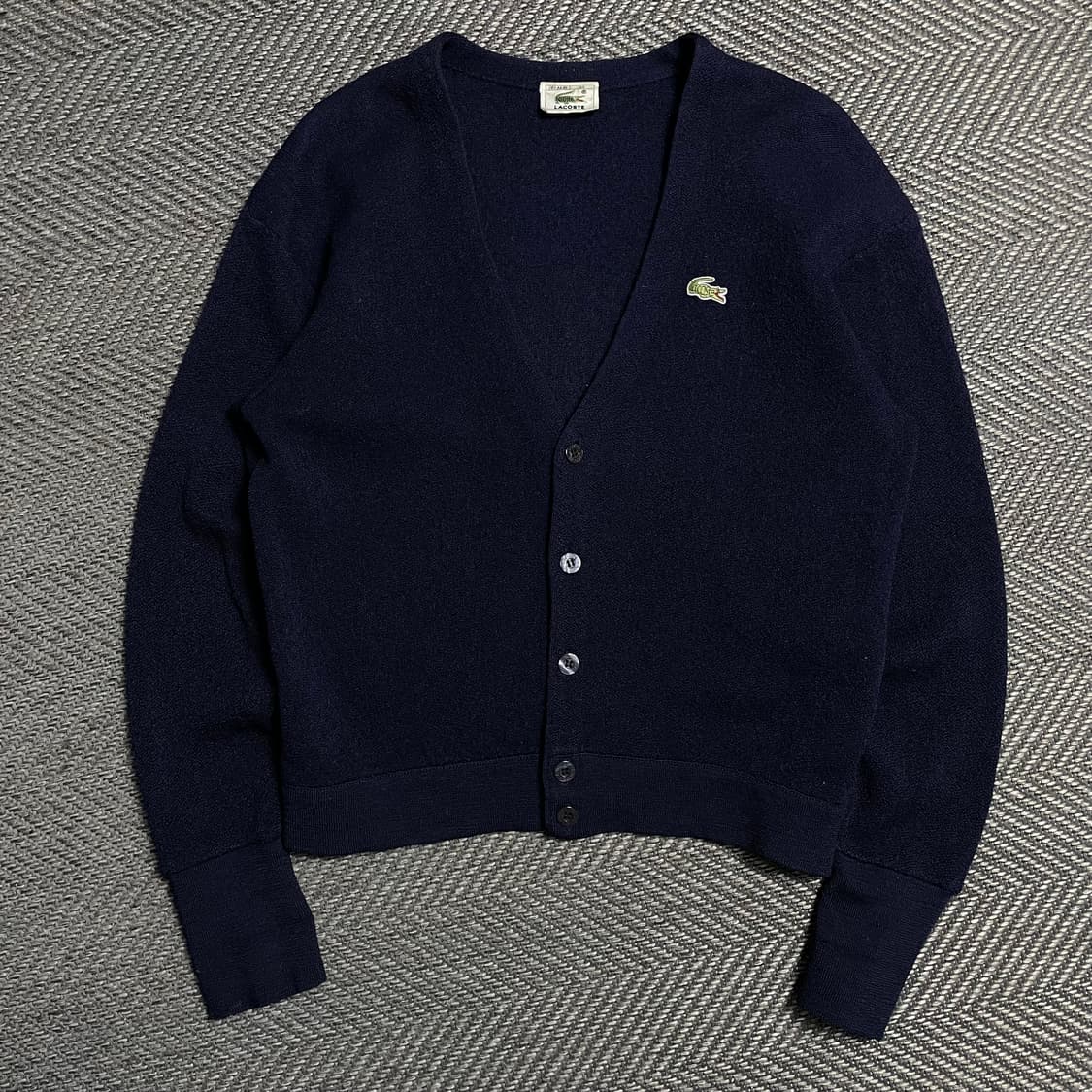 라코스테 우먼스 자수로고 브이넥 니트 가디건y 5116 상품이미지2