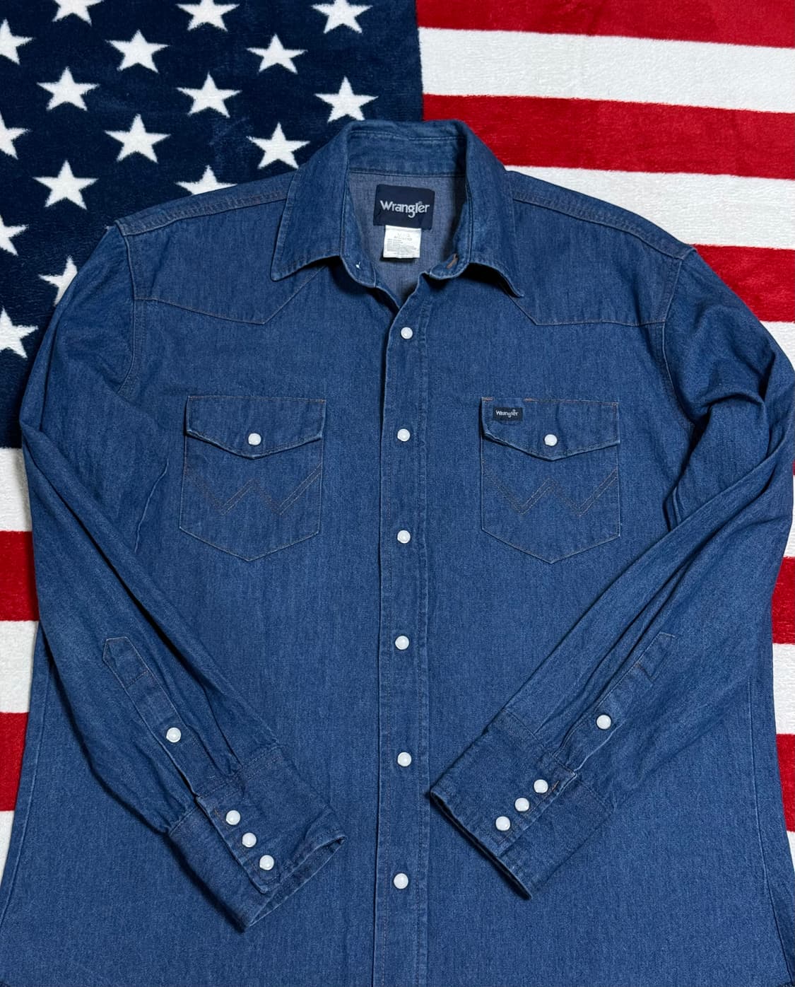 랭글러웨스턴데님셔츠 Wrangler western shirt 빈티지셔츠 상품이미지8