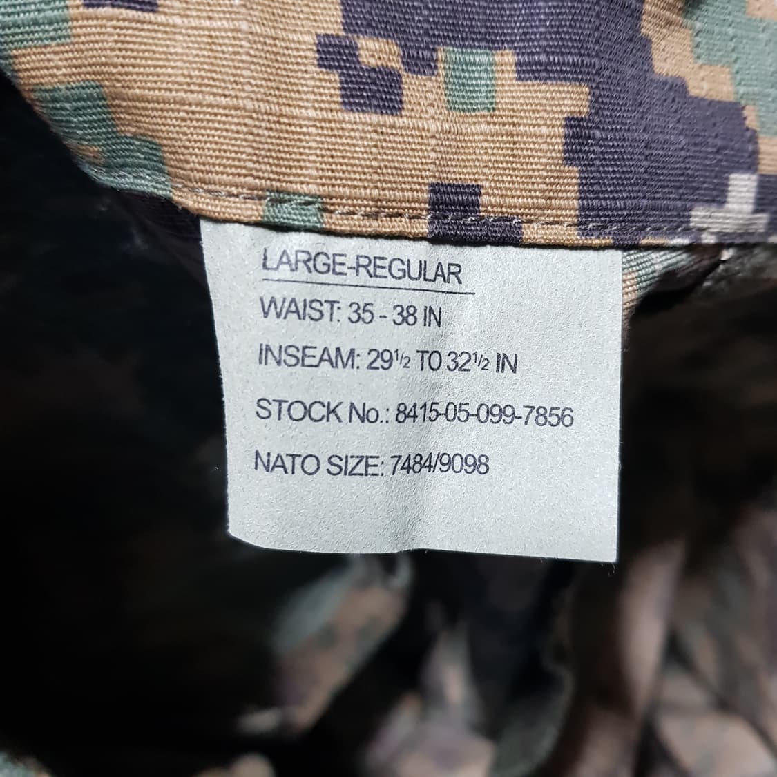 새옷 /36-38/ 미군 해병대 USMC /헬리콘텍스 전투복/2-영428 상품이미지3