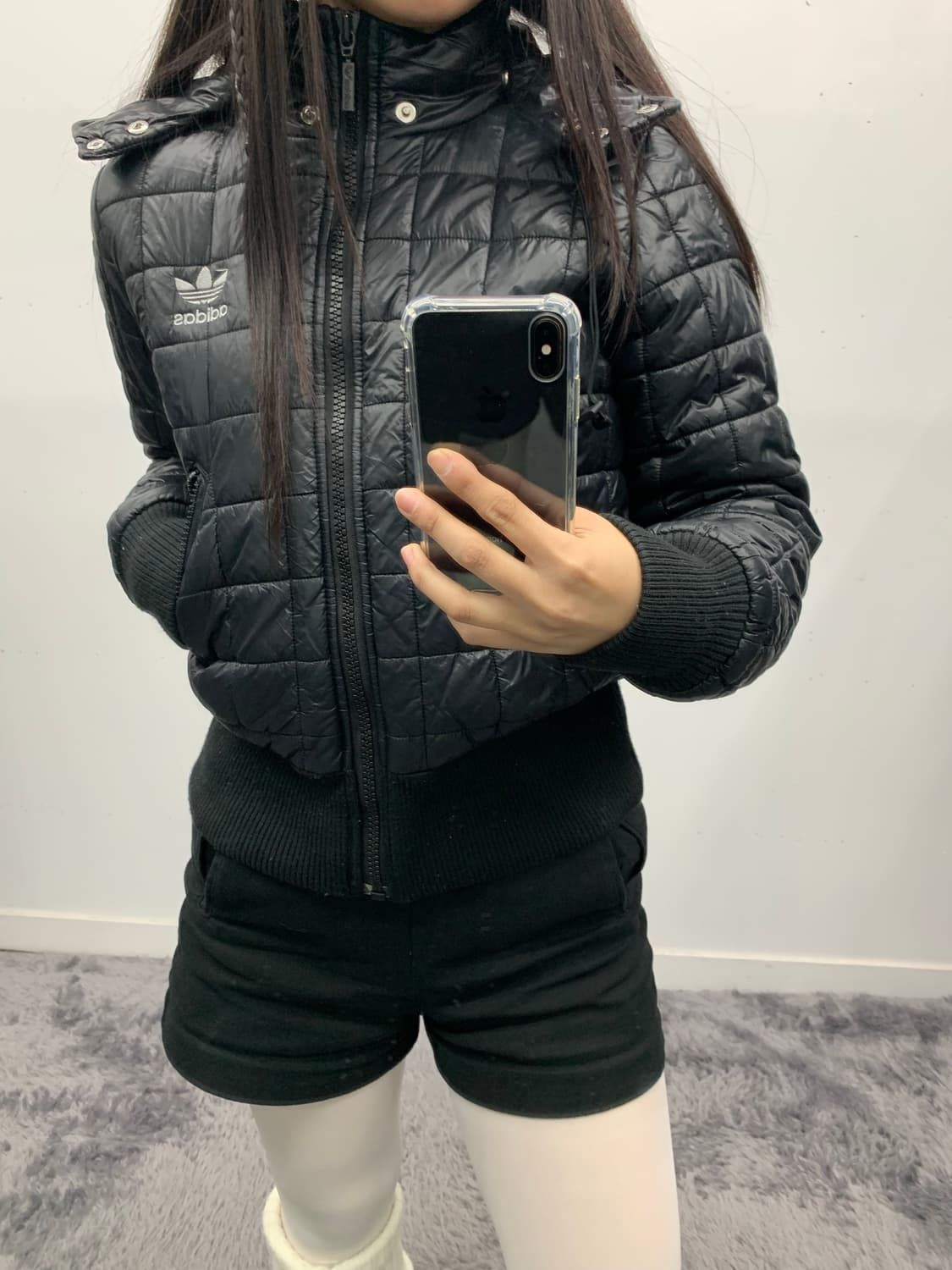 아디다스 y2k 퀄팅 푸퍼 다운 상품이미지2