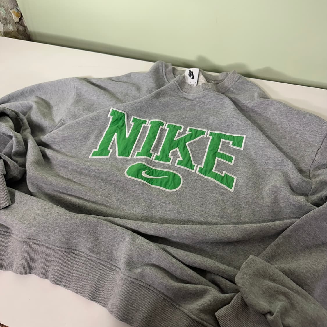 F OS 나이키 USA 오버핏 빅패치로고 90‘s 스웻셔츠 맨투맨 상품이미지1