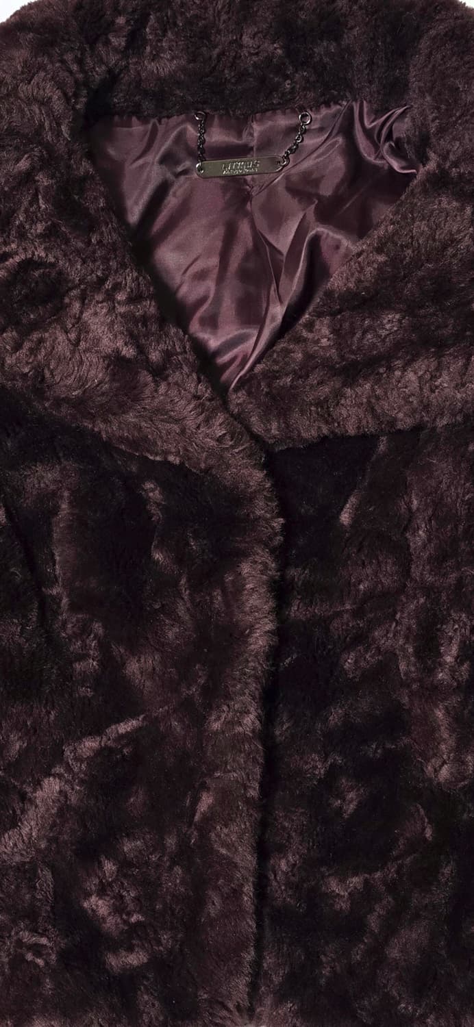 리트머스 보라색 퍼 자켓 XS 상품이미지5