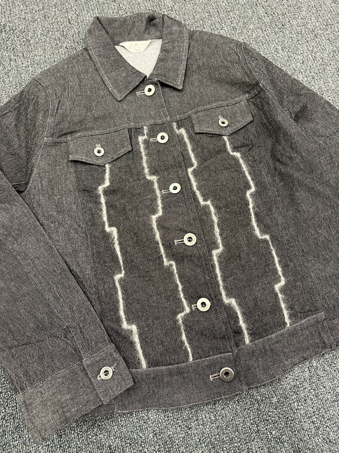 재패니즈 빈티지 흑청 데님자켓 상품이미지3