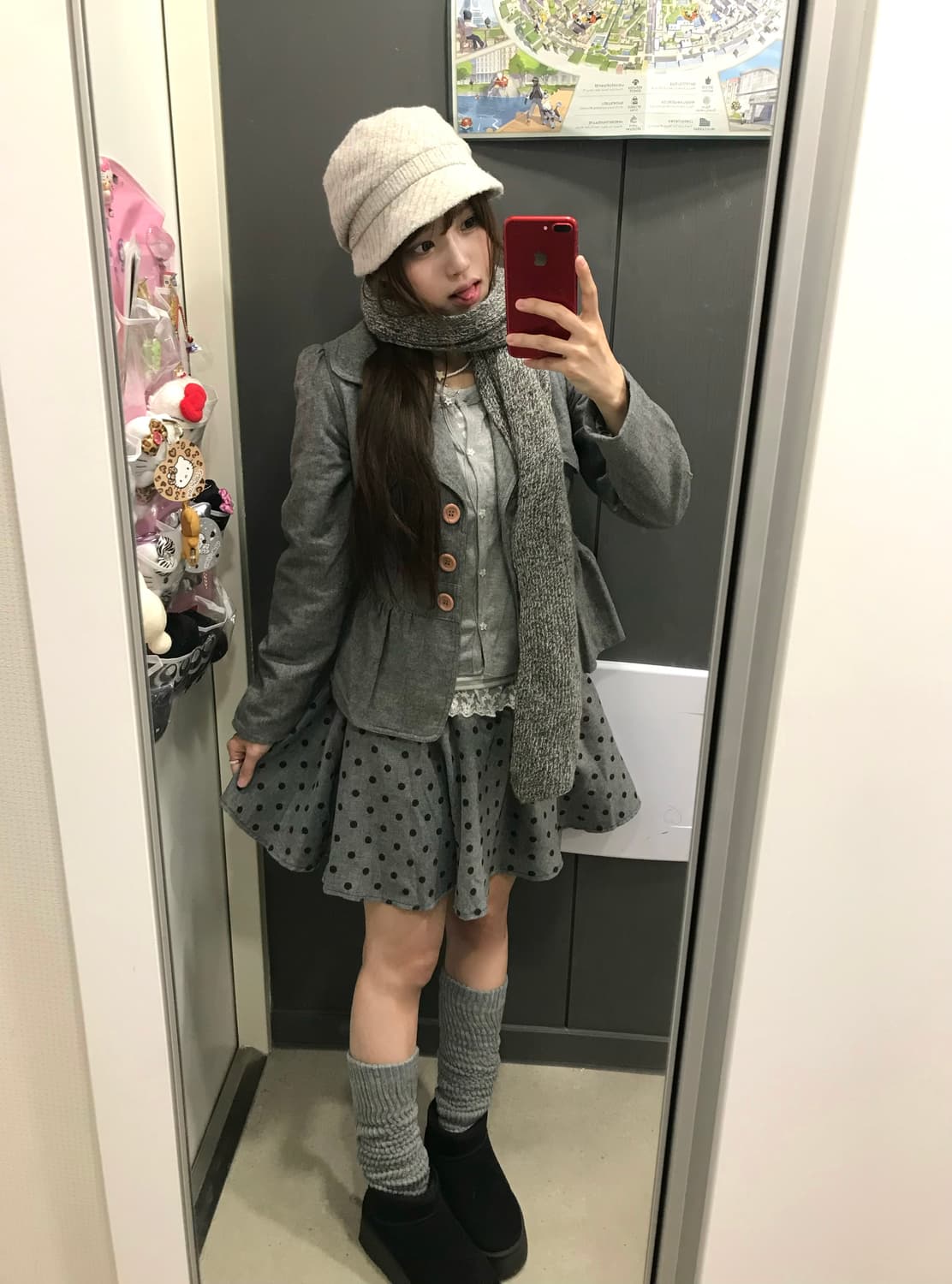 데일리 그레이 니혼진 프레피 도트 코디세트 상품이미지2