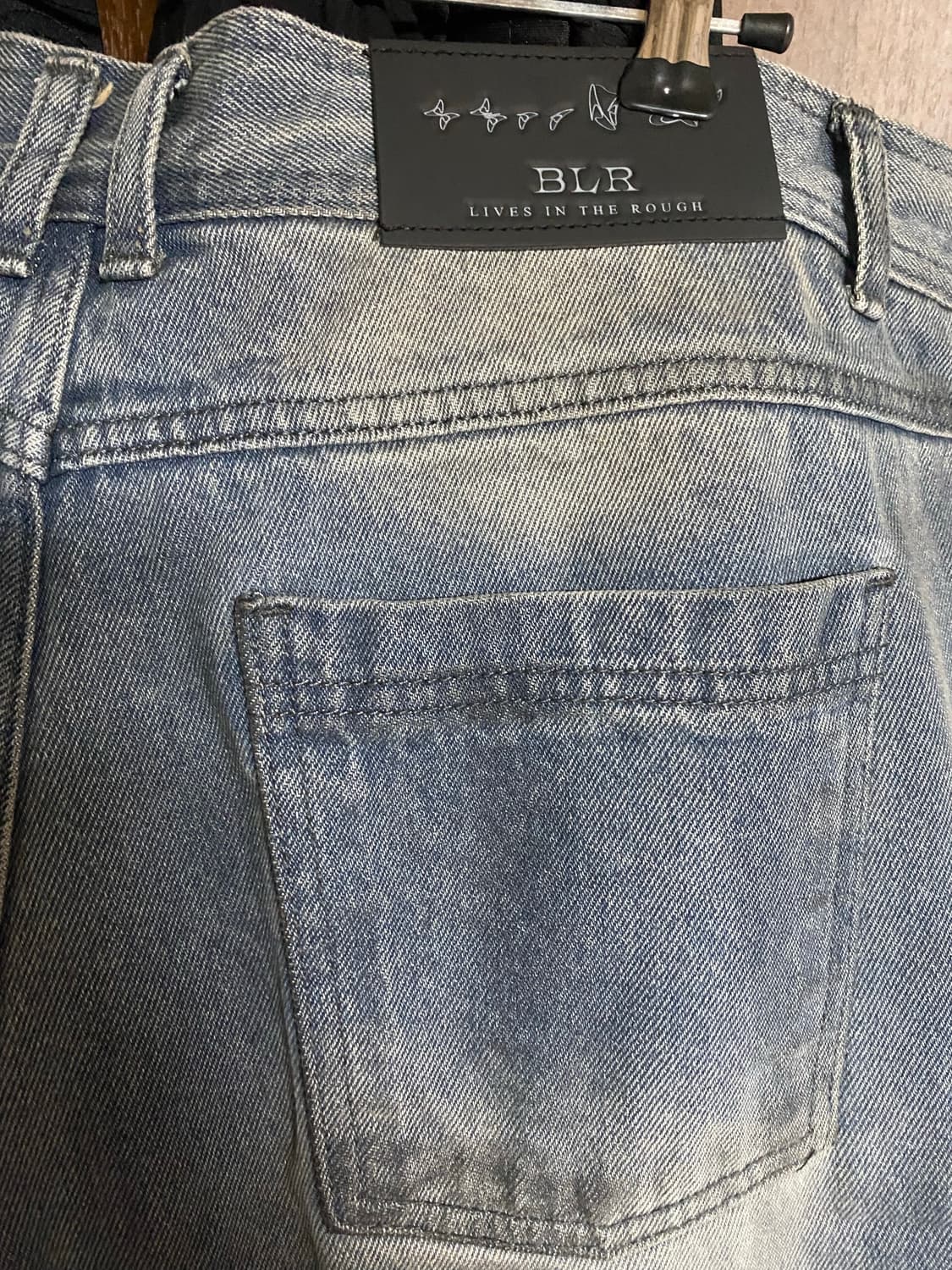 비엘알 디스트로이드 오일 워시드 데님팬츠 L 상품이미지7