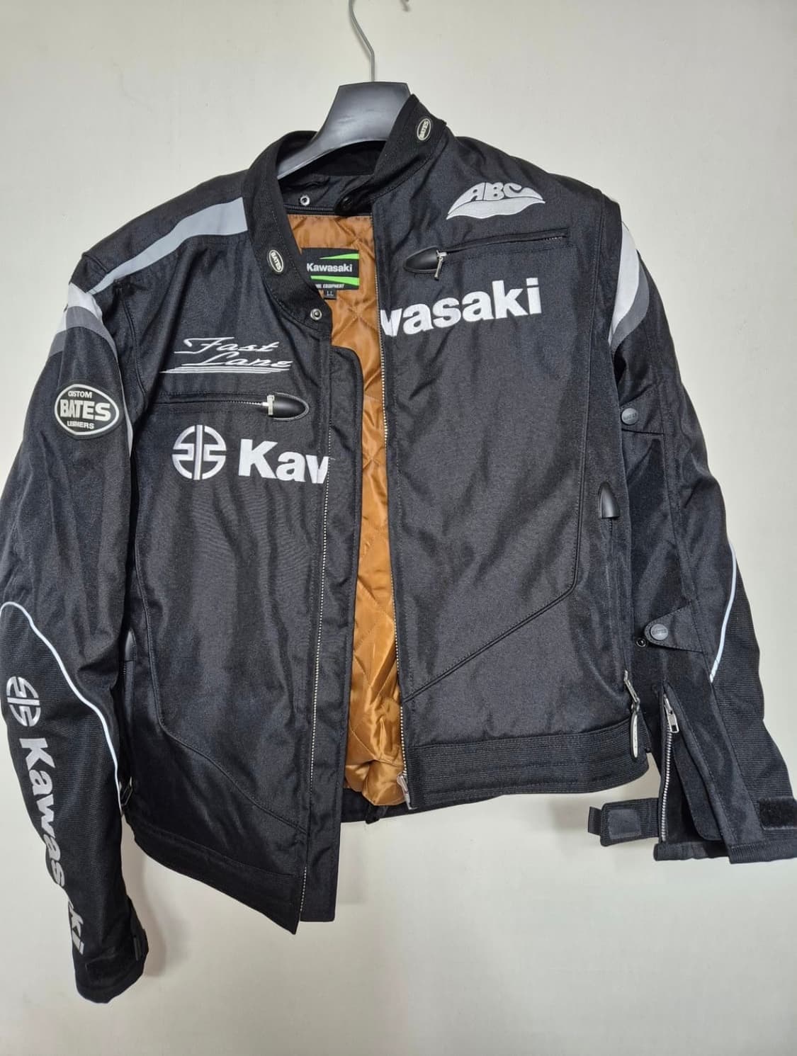 xl 가와사키x베이츠레더 바이커 자켓 상품이미지1