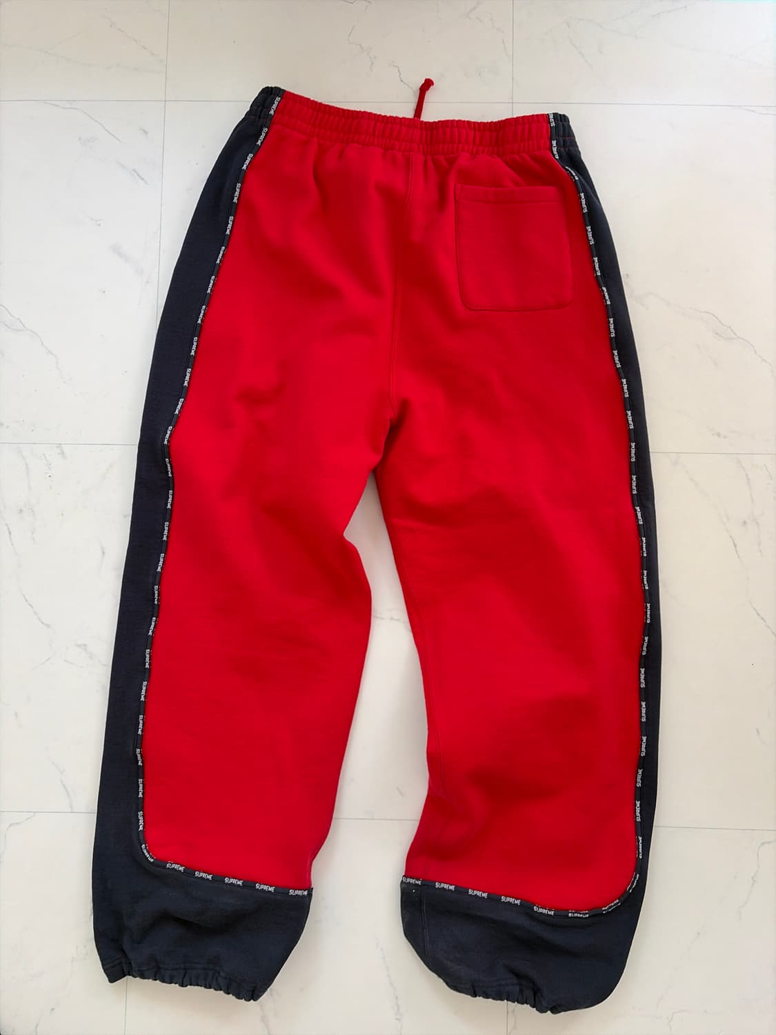 슈프림 배색 스웻팬츠 L 상품이미지3