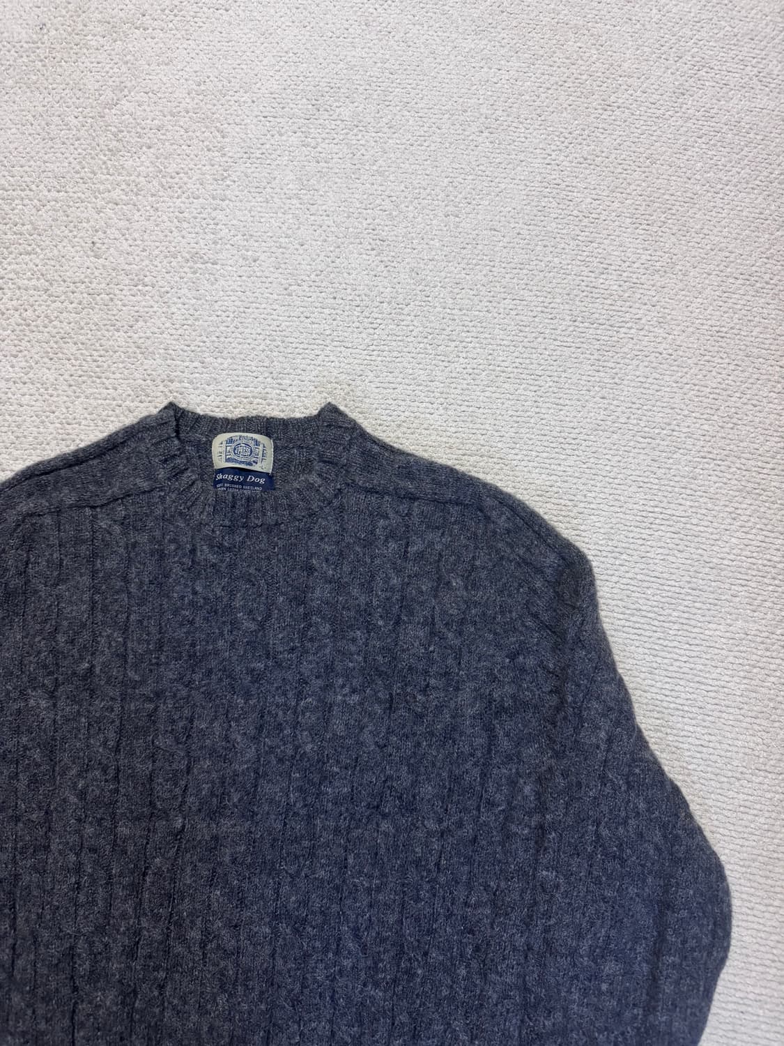 J.PRESS 스코틀랜드 쉐기독 울 니트 그레이 L 상품이미지2