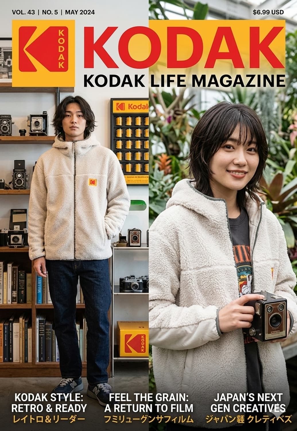 95/77.Kodak 에센셜 플리스후드자켓(공용) 상품이미지1