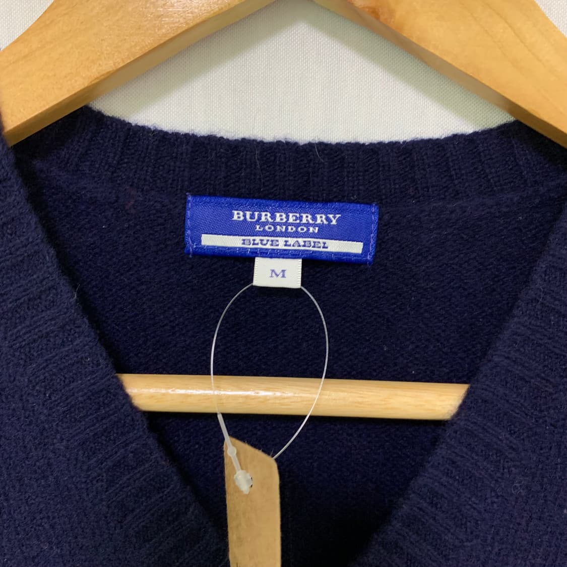 버버리 블루라벨 니트 조끼 네이비 여성 M 빈티지 베스트 상품이미지4