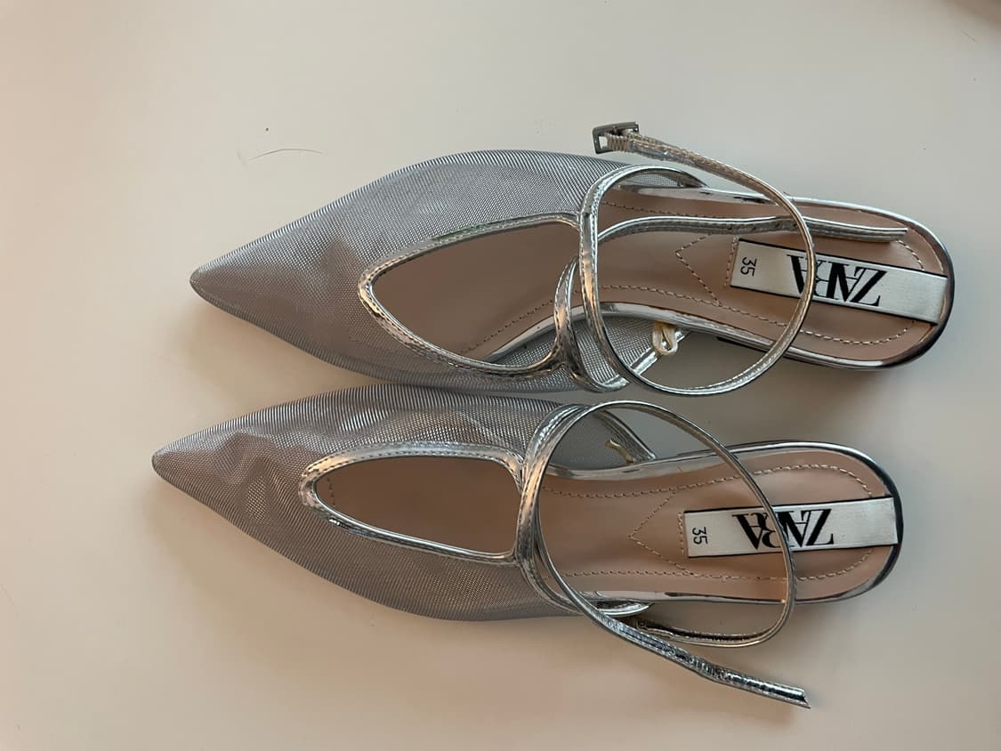 자라 실버 샌들 (35/225-30) 상품이미지5
