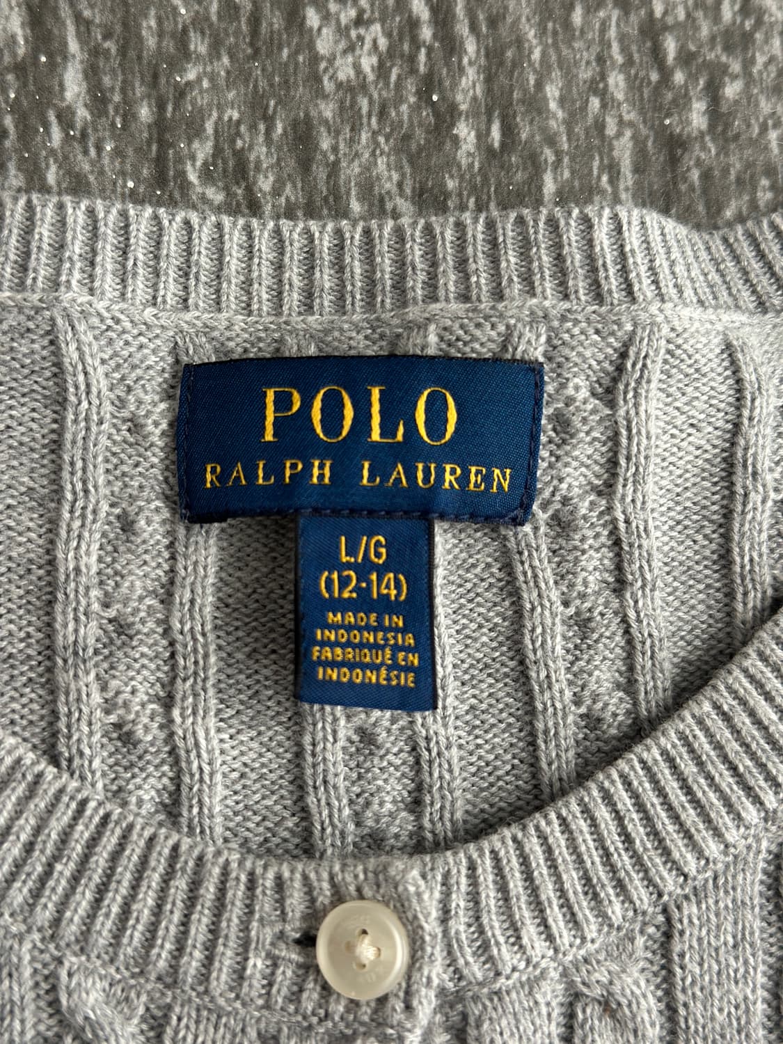 폴로 랄프로렌 그레이 케이블 니트 가디건 상품이미지5