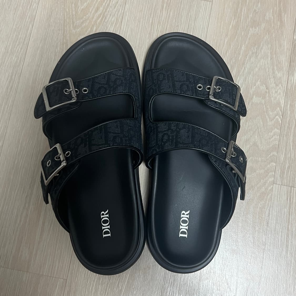 디올 아쿠아 샌들 블랙 디올 오블리크 자카드 상품이미지1