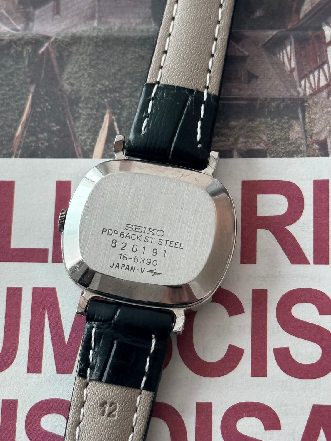 세이코 Seiko PDP 스퀘어 실버 쿼츠 상품이미지3