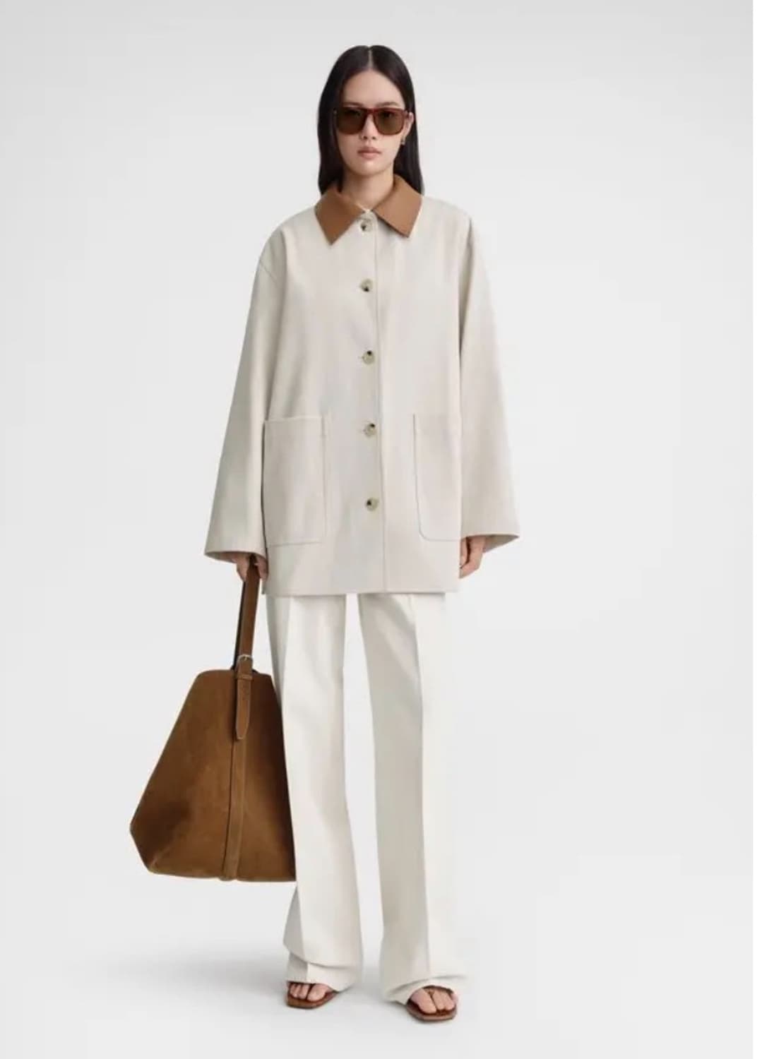 Toteme 토템 레더 카라 자켓 상품이미지1