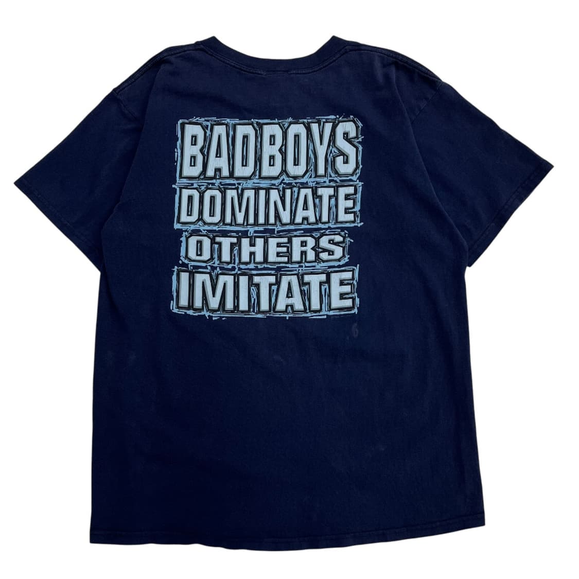 90s U.S.A 배드보이 네이비 반팔 L 상품이미지3